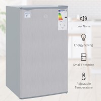 HOMCOM 91L Under-Counter Fridge Freezer | 47.5cm — Grey