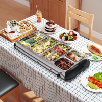 HOMCOM 5-Tray Electric Buffet Food Warmer | 300W