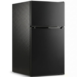 HOMCOM 88L Under-Counter Fridge Freezer | 3-Star — Black
