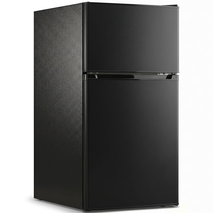 HOMCOM 88L Under-Counter Fridge Freezer | 3-Star — Black