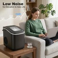 Machine à glaçons de comptoir HOMCOM | 9 Glaçons/7min, 2 Tailles — Noir