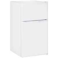HOMCOM 88L Frigorífico con Congelador Bajo Encimera | 3-Star — Blanco