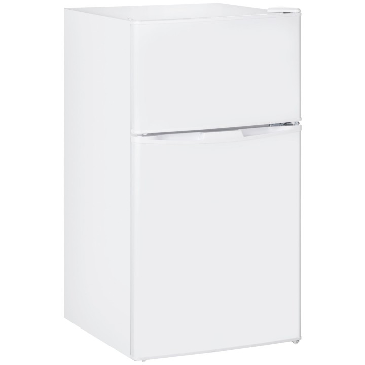 HOMCOM 88L Under-Counter Fridge Freezer | 3-Star — White