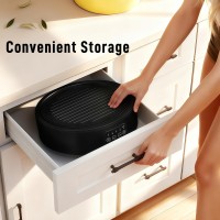 Plaque de cuisson en céramique électrique et gril HOMCOM | 36cm, 4 Niveaux