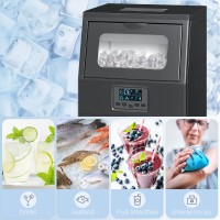 Machine à glaçons commerciale HOMCOM avec 4kg de stockage de glace - Noir