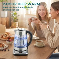 HOMCOM Elektrisk Vattenkokare | 1.7L, 3kW, Strix, Teinfuserare