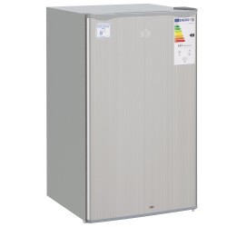 HOMCOM 91L Réfrigérateur sous plan de travail autoportant avec serrure - Gris