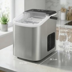 HOMCOM Countertop Ice Maker | 12kg/Day, 2 Cube Sizes