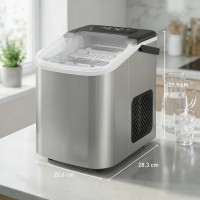 HOMCOM Countertop Ice Maker | 12kg/Day, 2 Cube Sizes