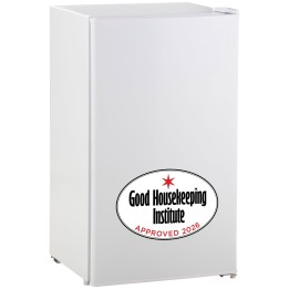 HOMCOM 91L Under-Counter Fridge | Reversible Door — White