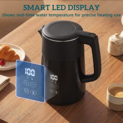 HOMCOM Elkedel | 1.7L, 3kW, Strix, LED — Sort