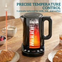 HOMCOM Electric Kettle | 1.7L, 3kW, Strix, Keep Warm — Black