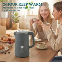 HOMCOM-vedenkeitin | 1.7L, 3kW, Strix, LED — harmaa