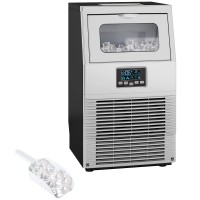 Machine à glaçons commerciale HOMCOM avec 4kg de stockage de glace - Ton argenté