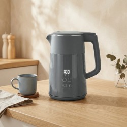 HOMCOM Electric Kettle | 1.7L, 3kW, Strix, LED — Grey