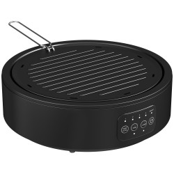 HOMCOM Electric Ceramic Hob & Grill Plate | 36cm, 4 Levels