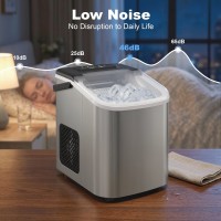 HOMCOM Countertop Ice Maker | 12kg/Day, 2 Cube Sizes