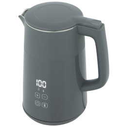 HOMCOM Electric Kettle | 1.7L, 3kW, Strix, LED — Grey