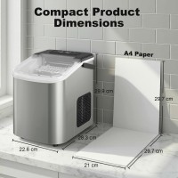 Machine à glaçons de comptoir HOMCOM | 12kg/Jour, 2 Tailles de glaçons
