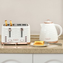 HOMCOM Kettle & 4-Slice Toaster Set | Rapid Boil — Black