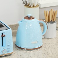 HOMCOM Kettle & 4-Slice Toaster Set | Fast Boil — Light Blue