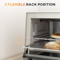 HOMCOM 9L Mini forno e grill | Forno tostapane, timer, 750W — Nero
