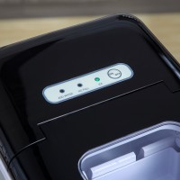 Machine à glaçons de comptoir HOMCOM | 12kg/jour, auto-nettoyage — Noir