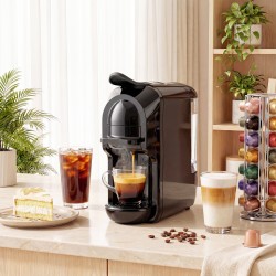Macchina da caffè a capsule HOMCOM | Nespresso, Dolce Gusto e macinato