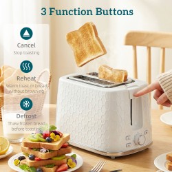 HOMCOM Kettle & 2-Slice Toaster Set | Limescale Filter — Cream