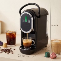 Máquina de café de cápsulas HOMCOM | Nespresso, Dolce Gusto y molido