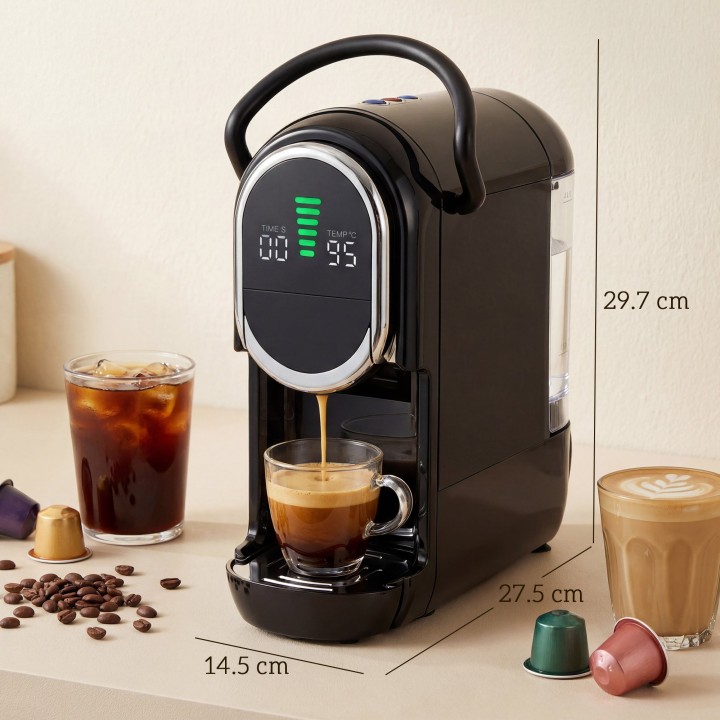 HOMCOM Pod Coffee Machine | Nespresso, Dolce Gusto & Ground