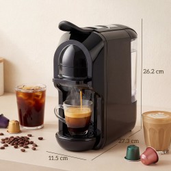 Máquina de café de cápsulas HOMCOM | Nespresso, Dolce Gusto y molido