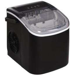 HOMCOM Countertop Ice Maker | 12kg/Day, Portable — Black