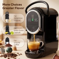 Macchina da caffè a capsule HOMCOM | Nespresso, Dolce Gusto e macinato