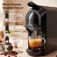 Macchina da caffè a capsule HOMCOM | Nespresso, Dolce Gusto e macinato