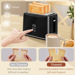 HOMCOM Poleret Rustfrit Stål Kedel og Brødrister Sæt - Sort