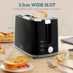 Ensemble bouilloire et grille-pain moderne HOMCOM - Noir
