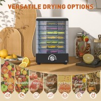 HOMCOM Sette Vassoi, 40-70°C Disidratatore Alimentare - Bianco