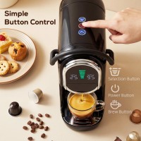 Macchina da caffè a capsule HOMCOM | Nespresso, Dolce Gusto e macinato
