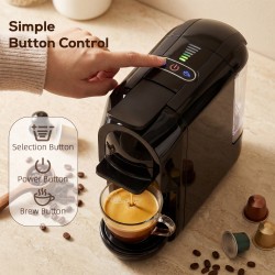 HOMCOM Pod Coffee Machine | Nespresso, Dolce Gusto & Ground