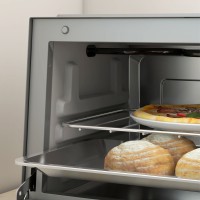 HOMCOM 9L Mini Four & Gril | Four grille-pain, Minuterie, 750W — Noir