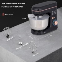 HOMCOM Standmixer | 5L, 1400W, 6 Geschwindigkeiten — Schwarz