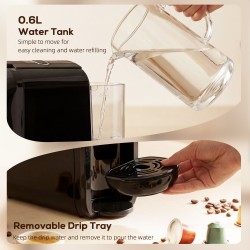 HOMCOM Pod Coffee Machine | Nespresso, Dolce Gusto & Ground