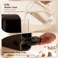 Máquina de café de cápsulas HOMCOM | Nespresso, Dolce Gusto y molido