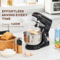 HOMCOM Standmixer | 5L, 1400W, 6 Geschwindigkeiten — Schwarz