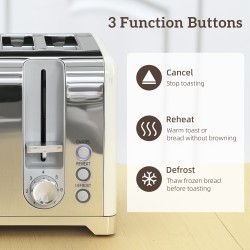 HOMCOM Rétro 3000W Ensemble bouilloire et grille-pain - Crème