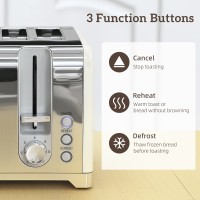 HOMCOM Retro 3000W Kettle and Toaster Set - Cream