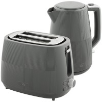 HOMCOM Kettle & 2-Slice Toaster Set | Fast Boil — Black