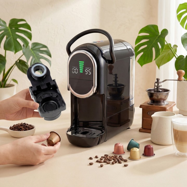 HOMCOM Pod Coffee Machine | Nespresso, Dolce Gusto & Ground