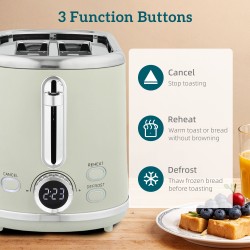 HOMCOM Retro Pulido 40-100°C Hervidor y Tostadora Set - Gris